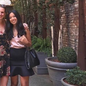 Drop Hem Scuba Skirt